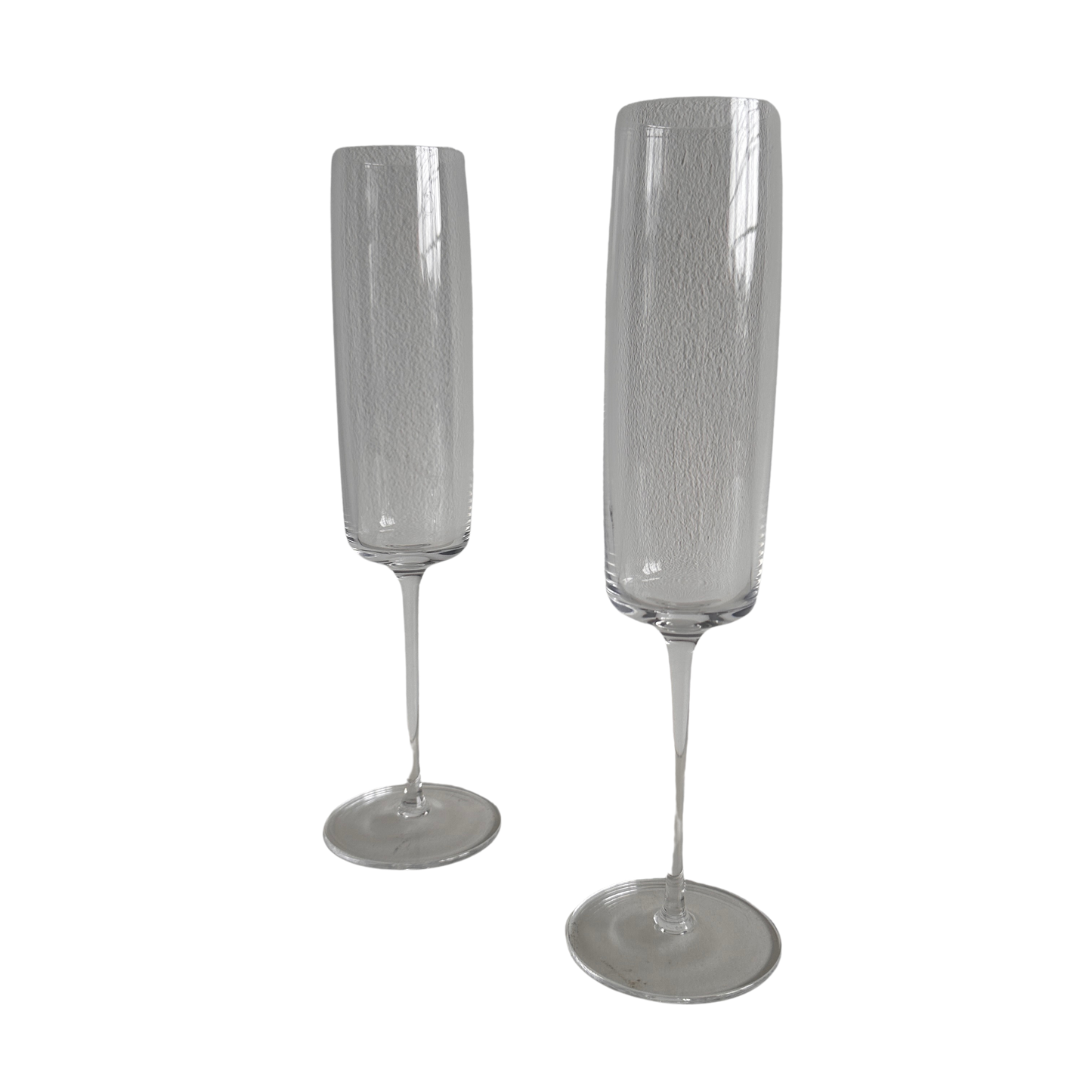TT049 SET OF TWO LAZAR CHAMPAGNE FLUTES