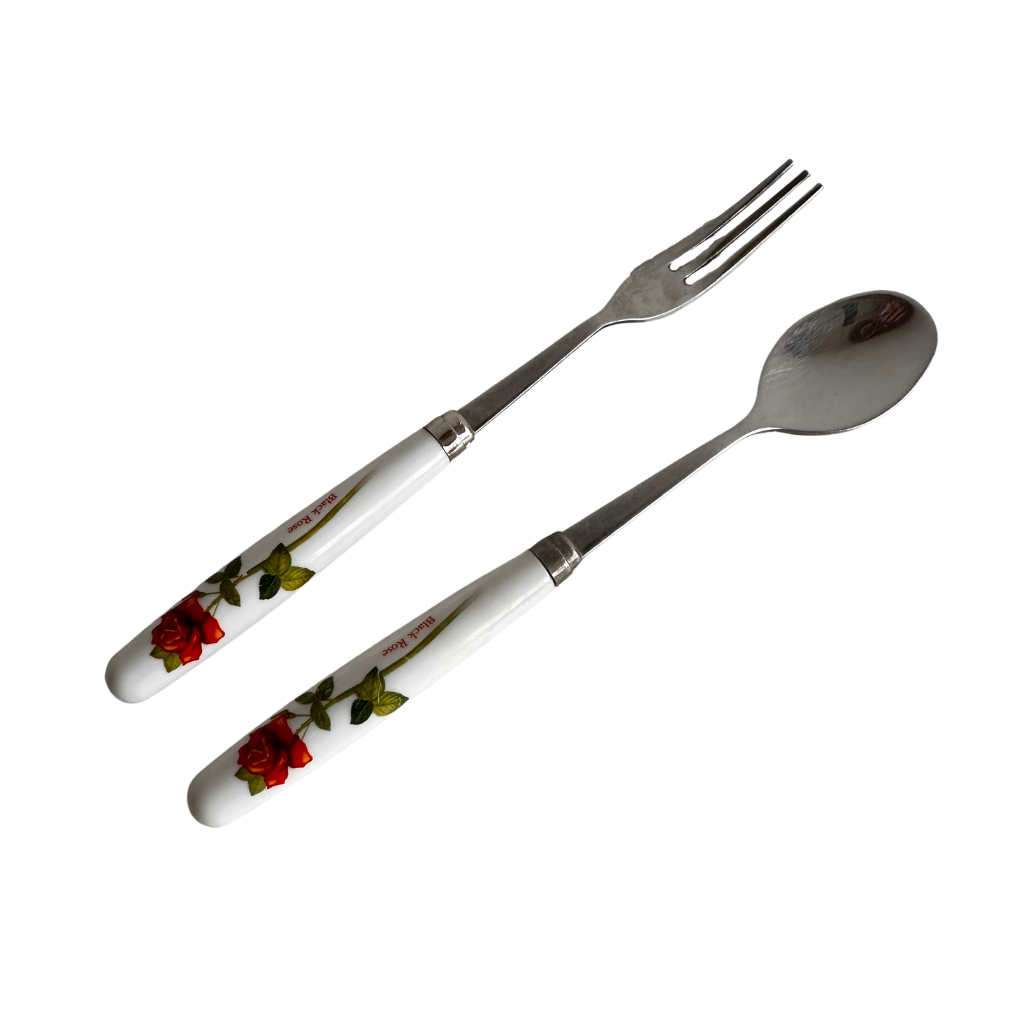 TT090 SKINNY ROSE DESSERT FORK AND SPOON