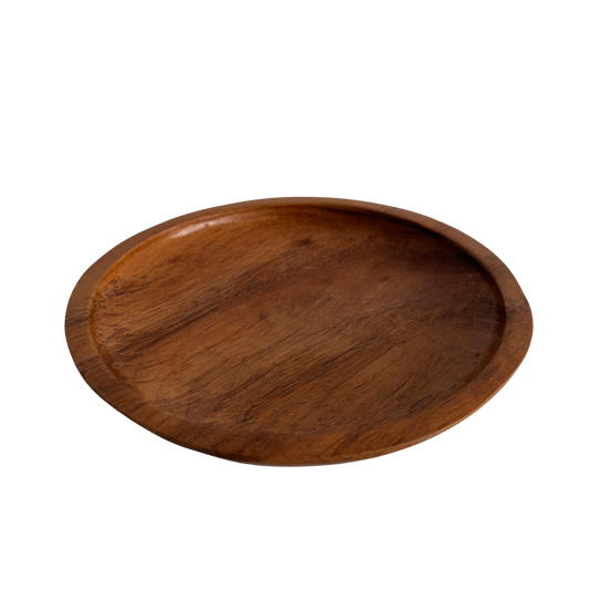 TT097 ROUND WOOD TRAY