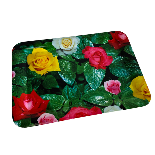 TT106 LARGE PLASTIC TRAY WITH ROSES