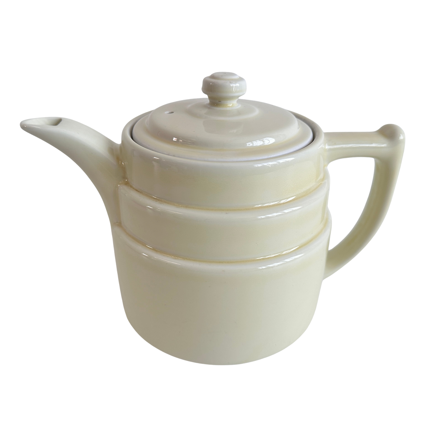 TT129 PALE YELLOW TEAPOT