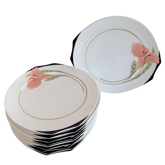 TT146 SET OF 10 IRIS DINNER PLATES