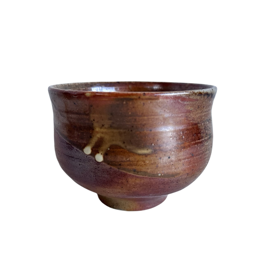 TT152 BROWN & TAN SWIRL CERAMIC BOWL