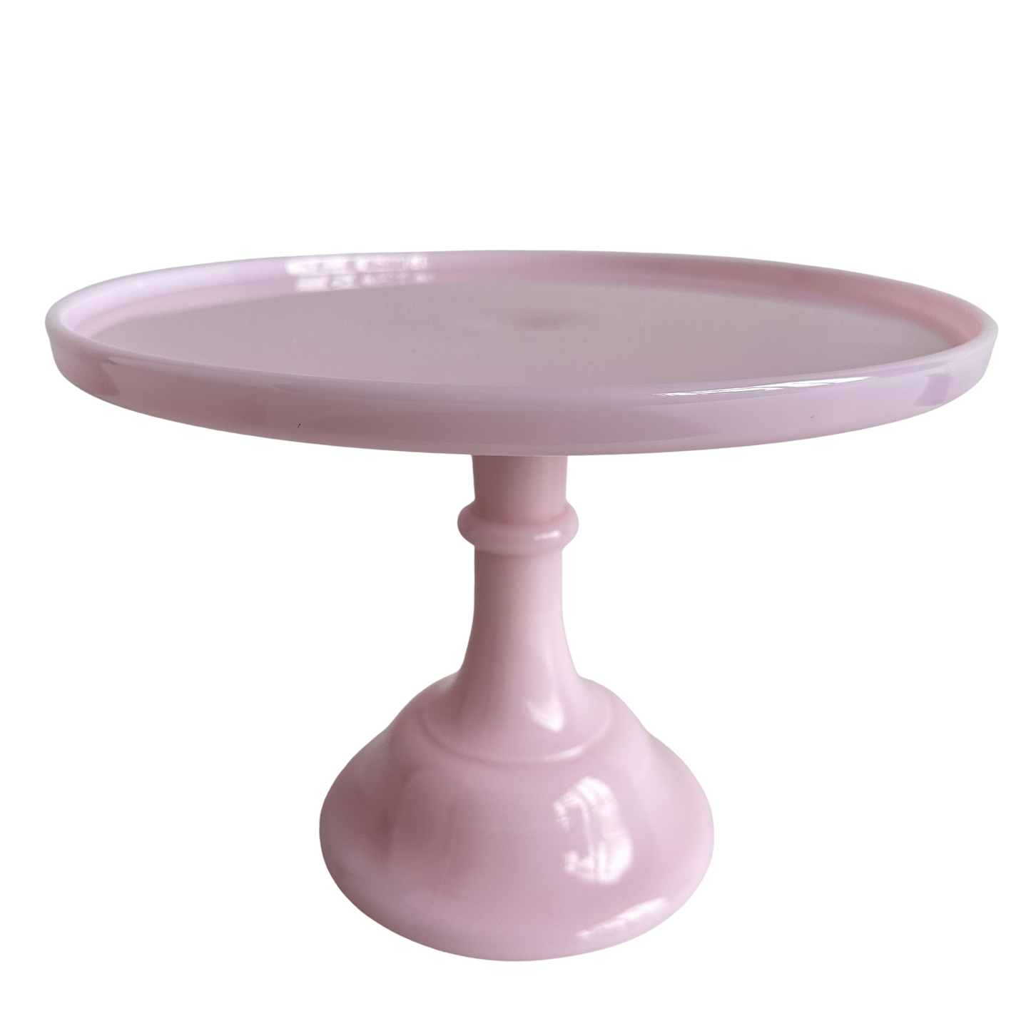 TT156 LARGE PINK GLASS CAKE STAND