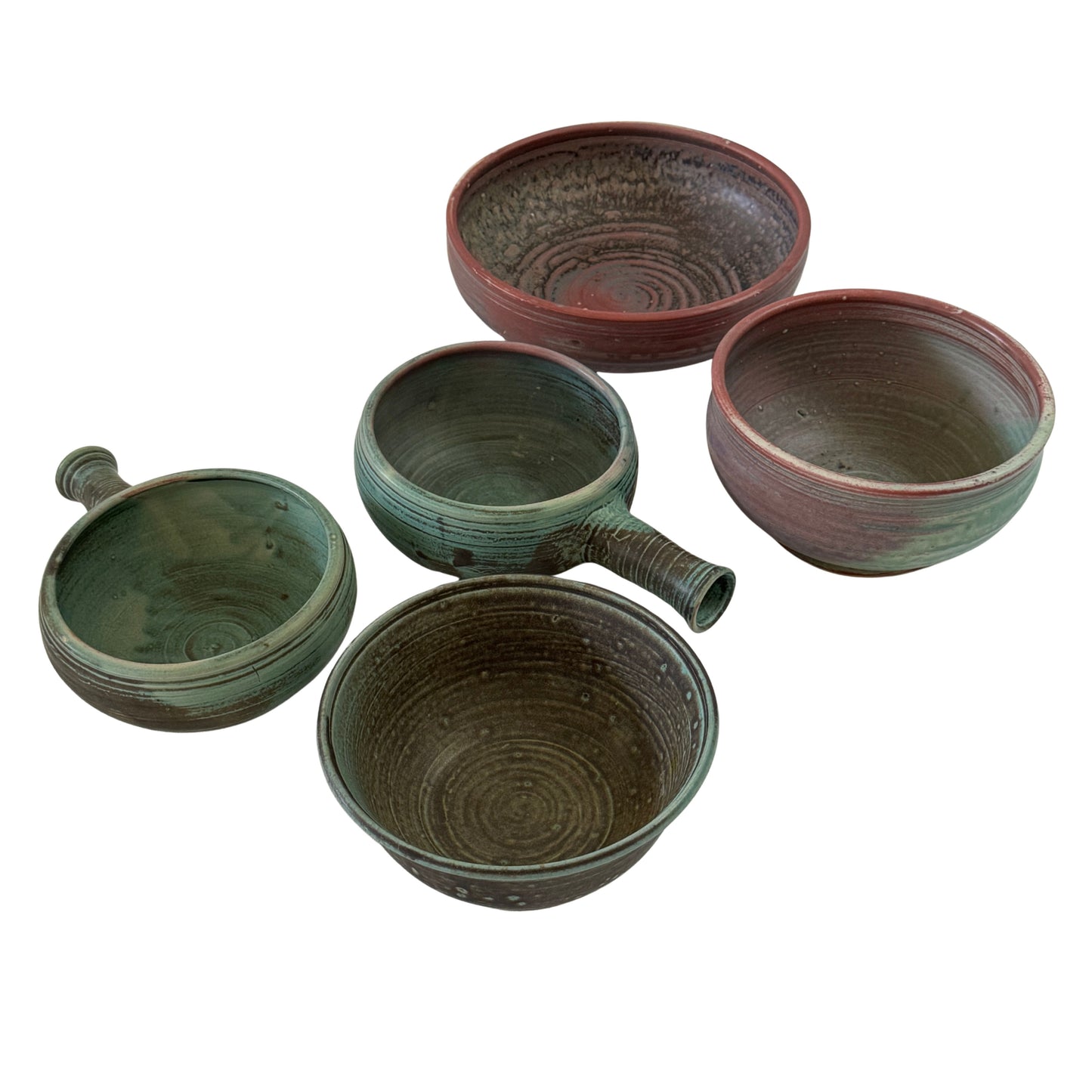 TT162 SET OF 5 CERAMIC BOWLS