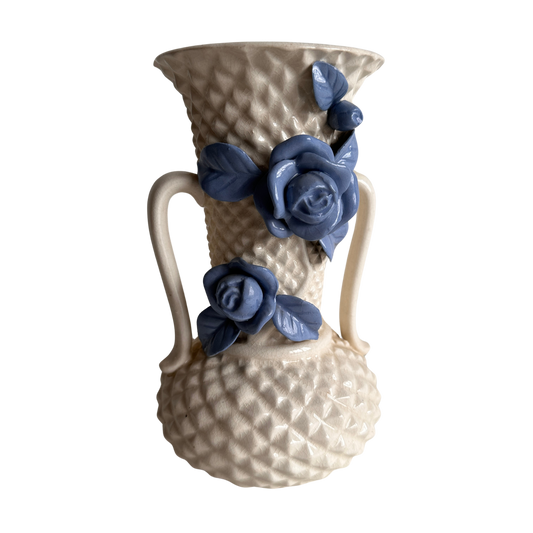 VS036 BLUE ROSE CERAMIC VASE