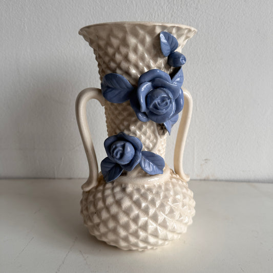 VS036 BLUE ROSE CERAMIC VASE