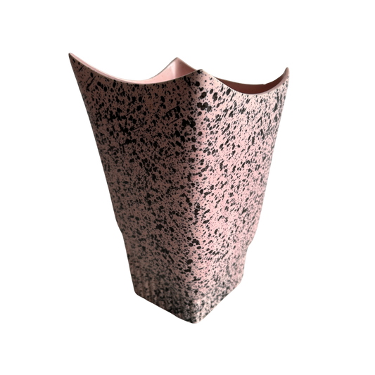 VS039 PINK AND BLACK SPECKLED VASE