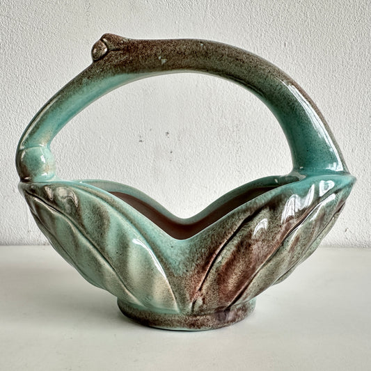 VS056 CONDER PINK & GREEN CERAMIC VASE