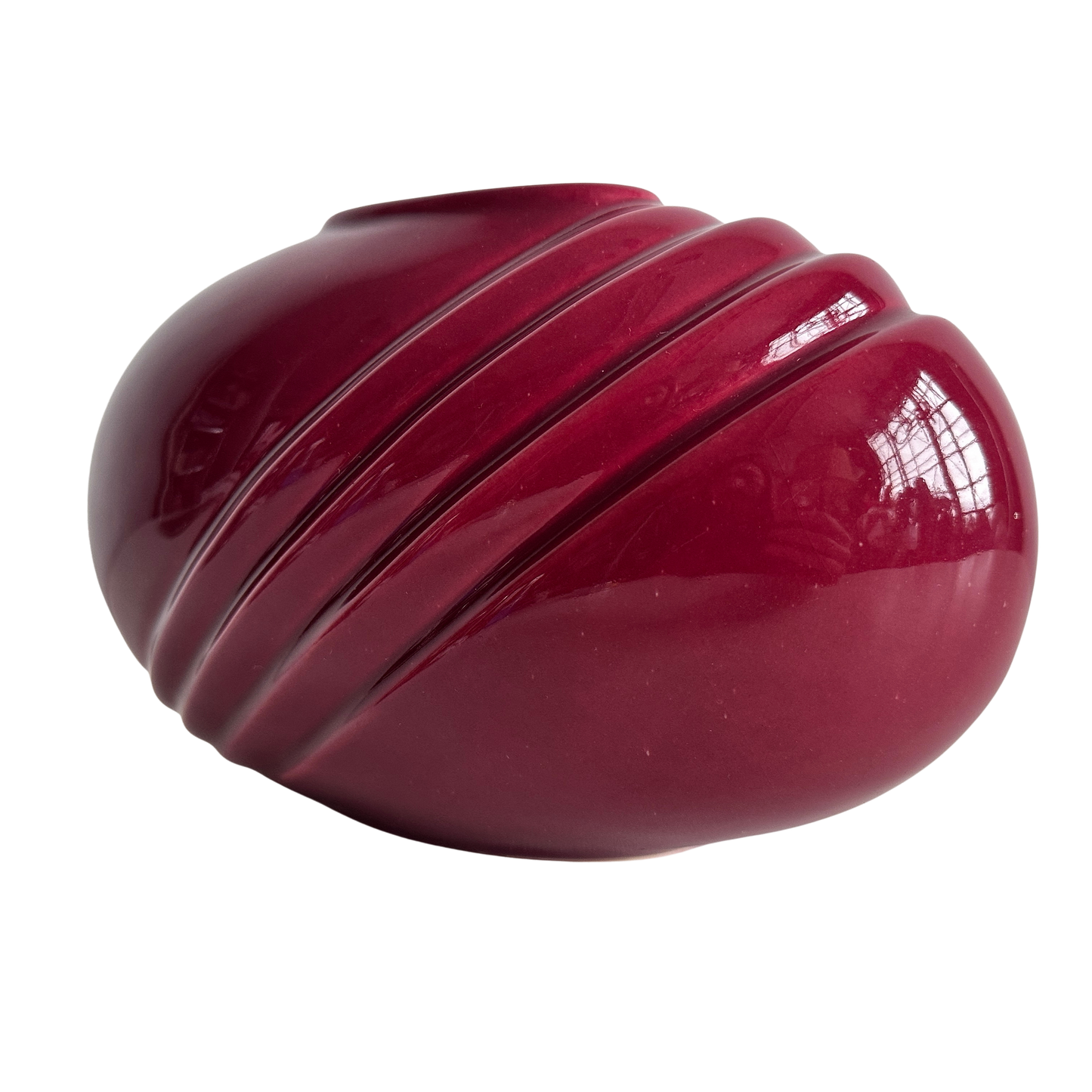VS058 CRIMSON ART DECO VASE