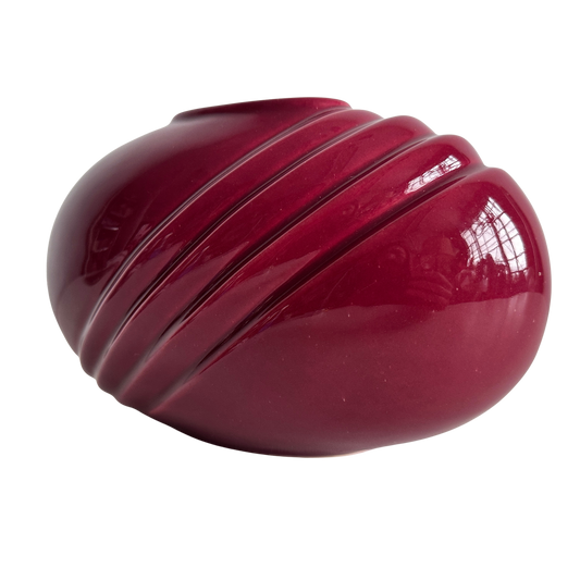 VS058 CRIMSON ART DECO VASE