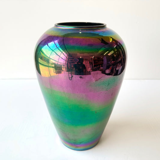 VS075 OIL SLICK IRIDESCENT VASE