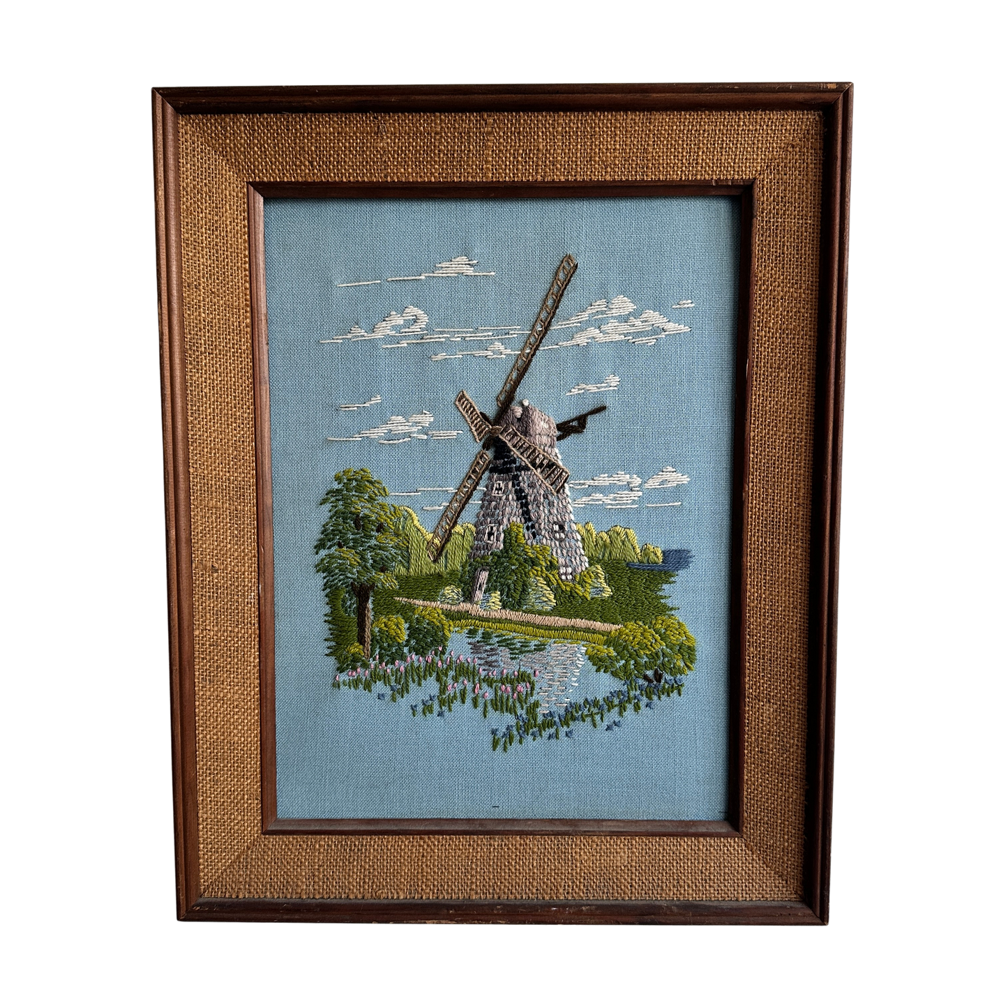 WD001 WINDMILL EMBROIDERY WALL ART