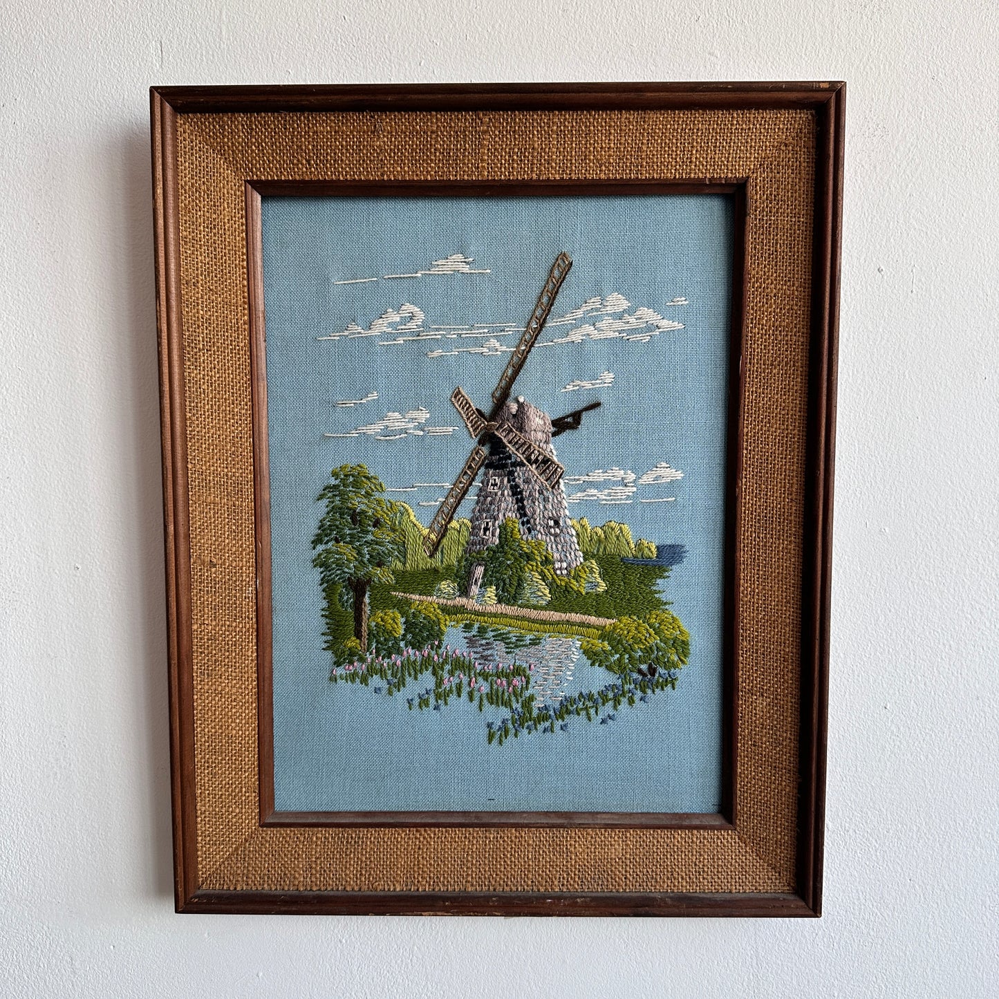 WD001 WINDMILL EMBROIDERY WALL ART