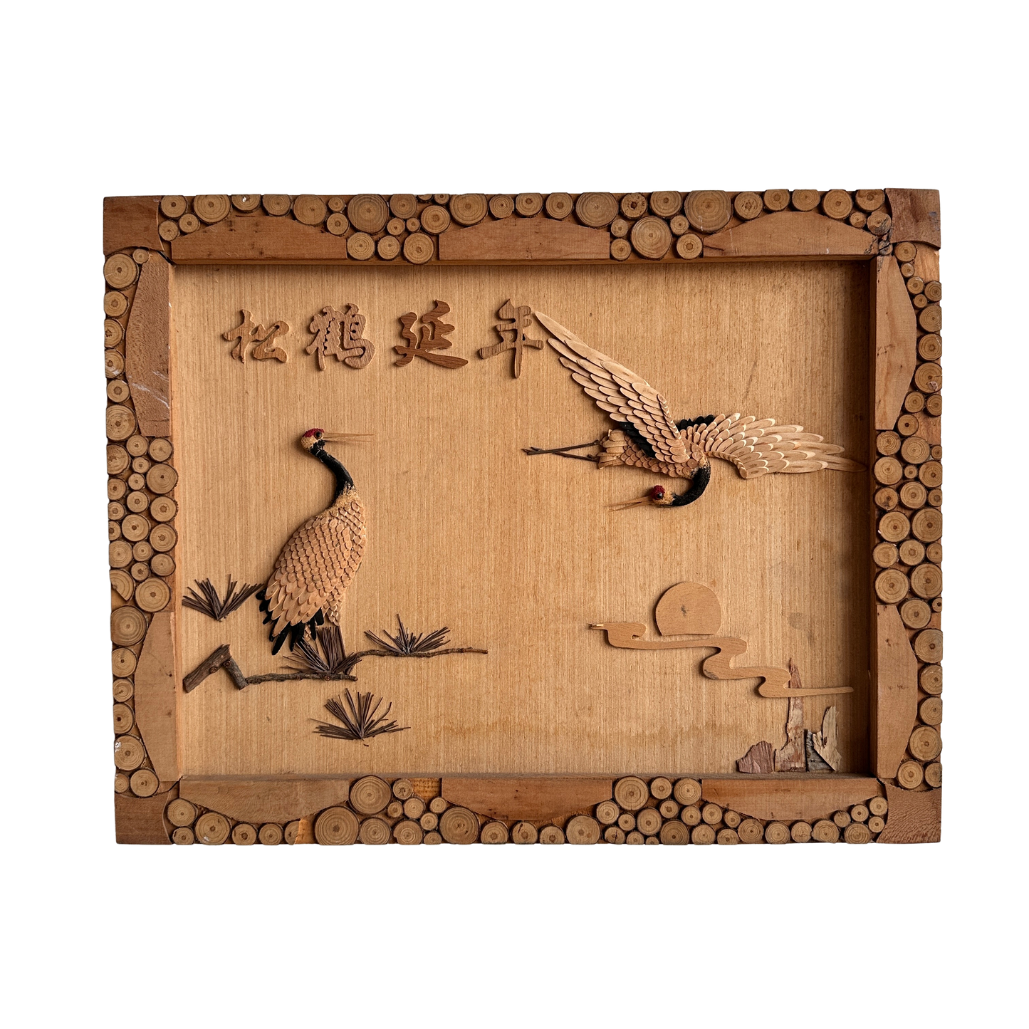 WD009 WOOD BIRD WALL ART