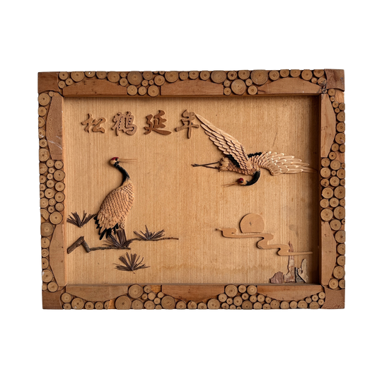 WD009 WOOD BIRD WALL ART