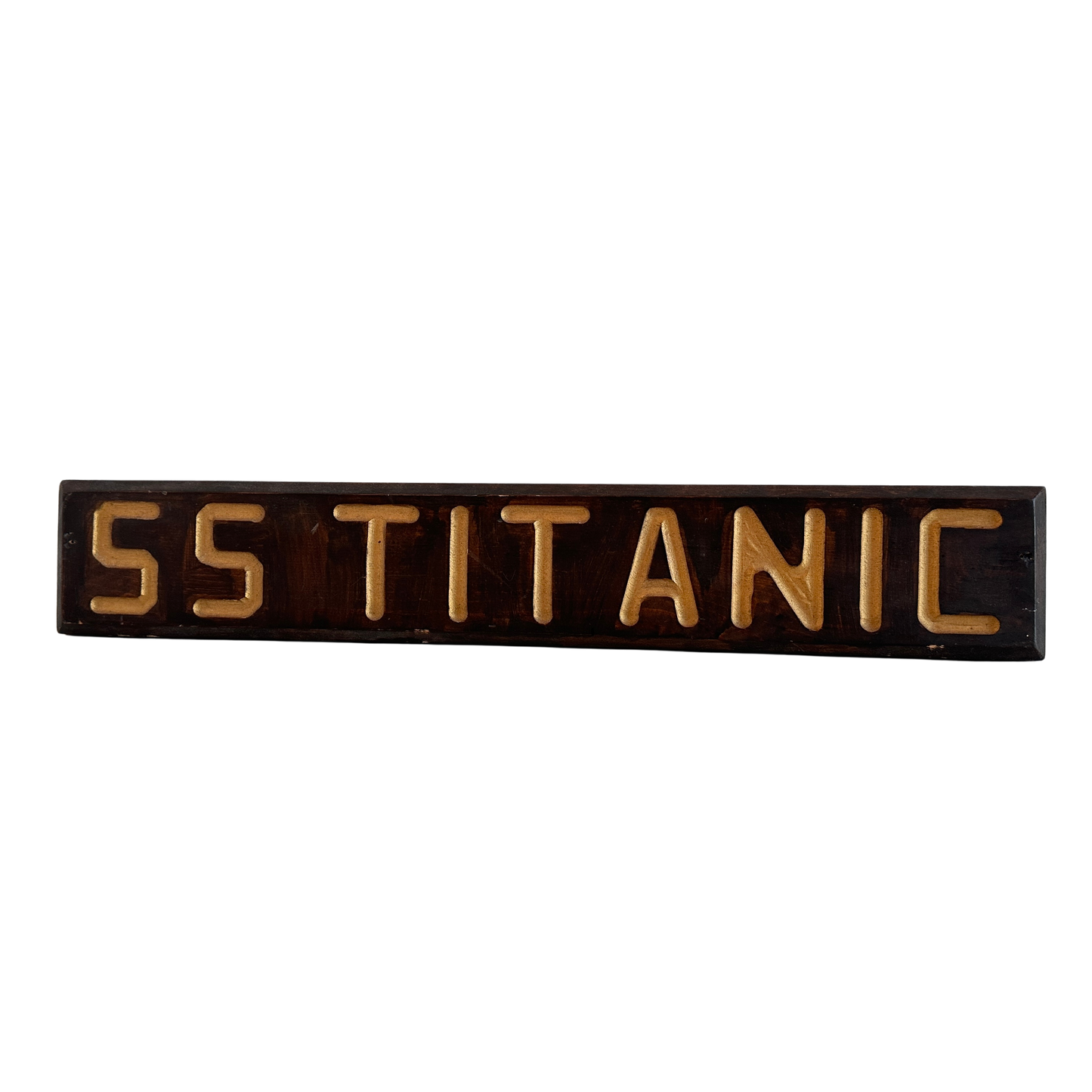 WD010 SS TITANIC WOODEN PLAQUE