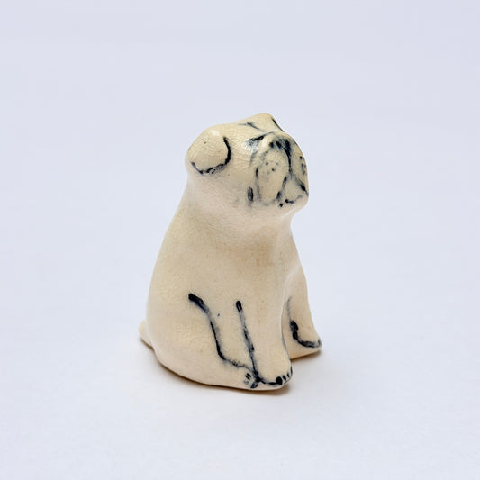 OB051 CERAMIC DOG FIGURINE