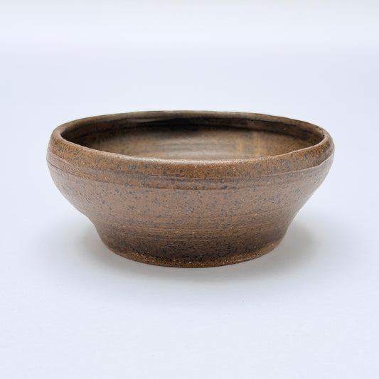 TT008 CERAMIC SPECKLED BLROWN GLAZED BOWL