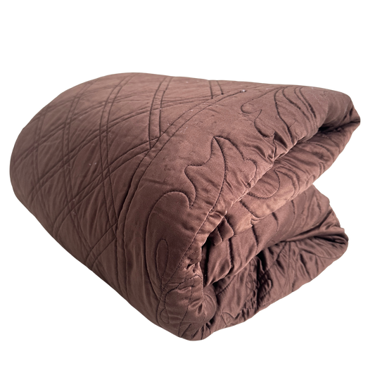 BG005 RICH BROWN KING BEDSPREAD