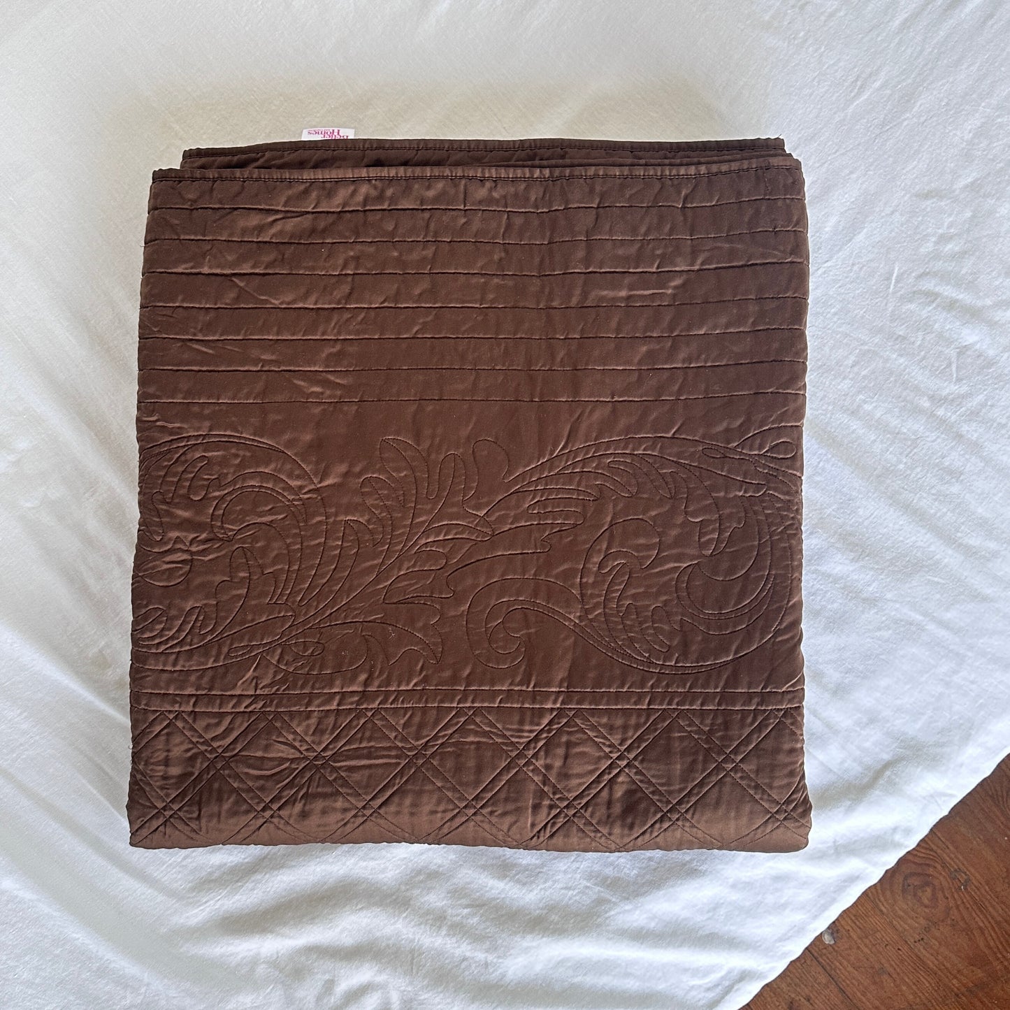 BG005 RICH BROWN KING BEDSPREAD