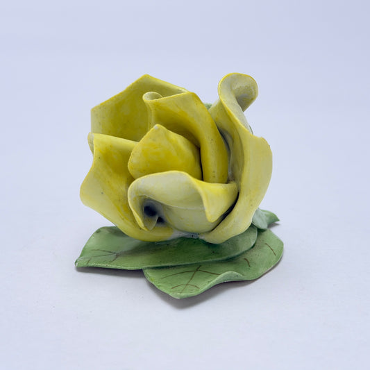 OB020 SMALL CERAMIC YELLOW ROSE