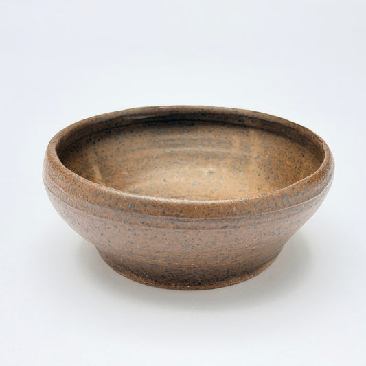 TT008 CERAMIC SPECKLED BLROWN GLAZED BOWL