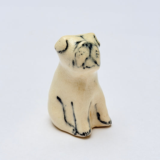 OB051 CERAMIC DOG FIGURINE