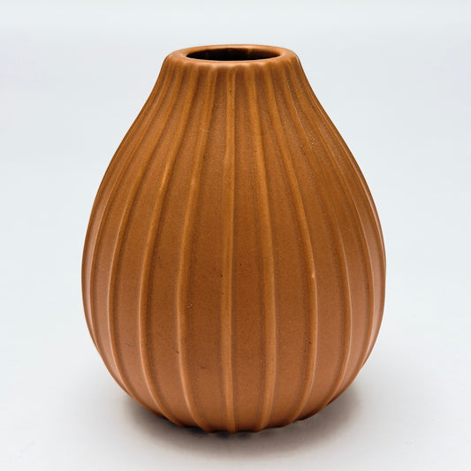 VS018 TERRA COTTA FLUTED CERAMIC VASE