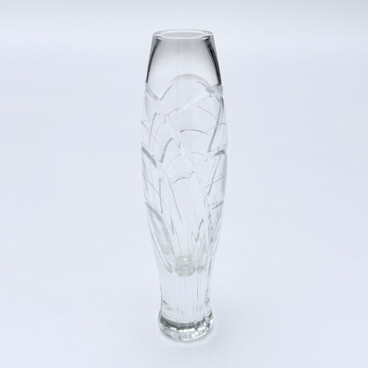 VS034 TAPERED ETCHED GLASS VASE