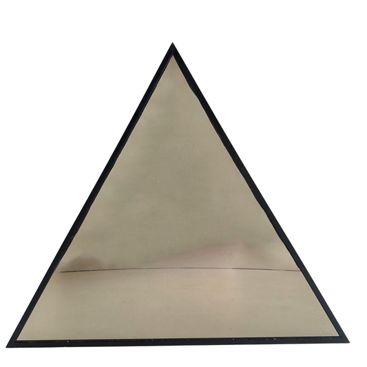 MR009 BLACK METAL FRAME TRIANGULAR MIRROR