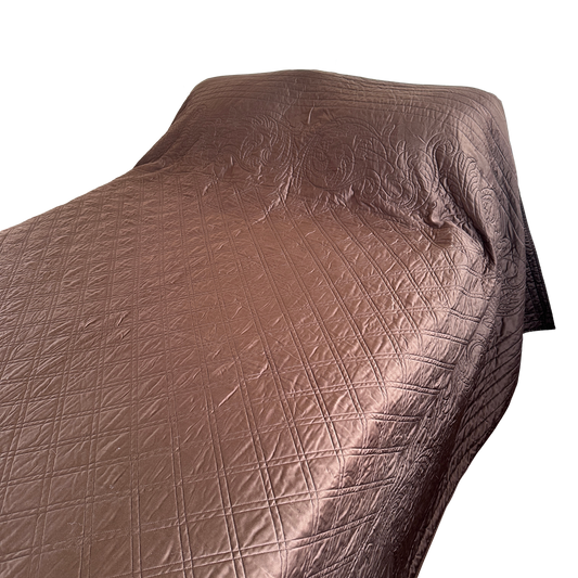 BG005 RICH BROWN KING BEDSPREAD